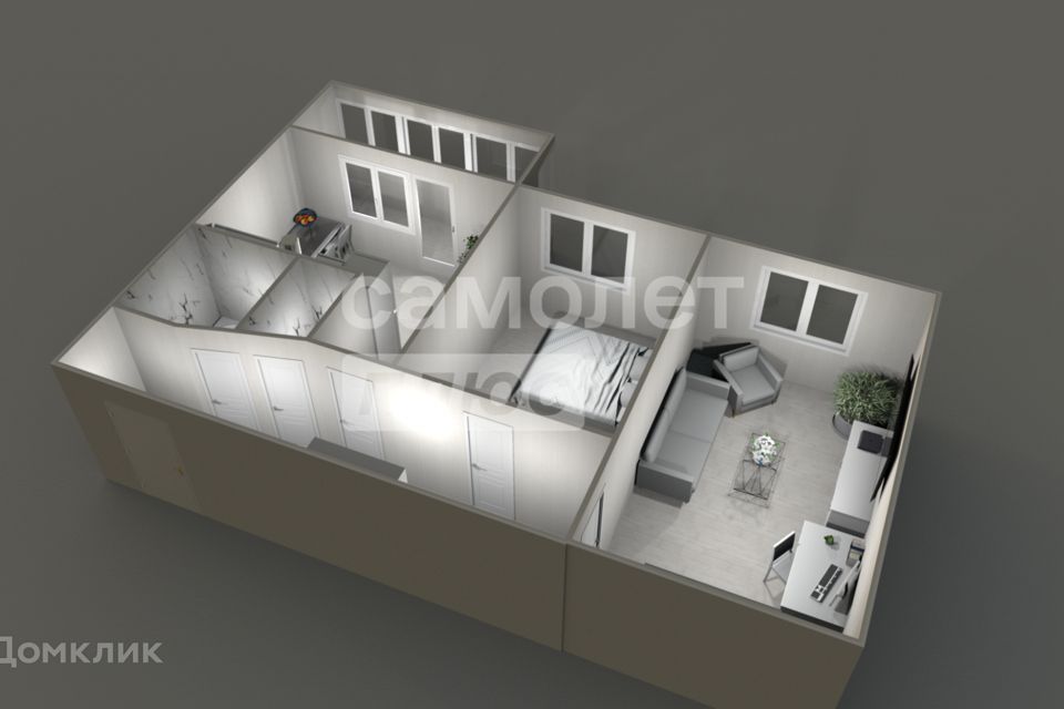 Продаётся 2-комнатная квартира, 42.8 м²