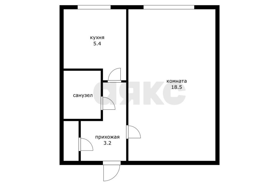 Продаётся 1-комнатная квартира, 29.9 м²