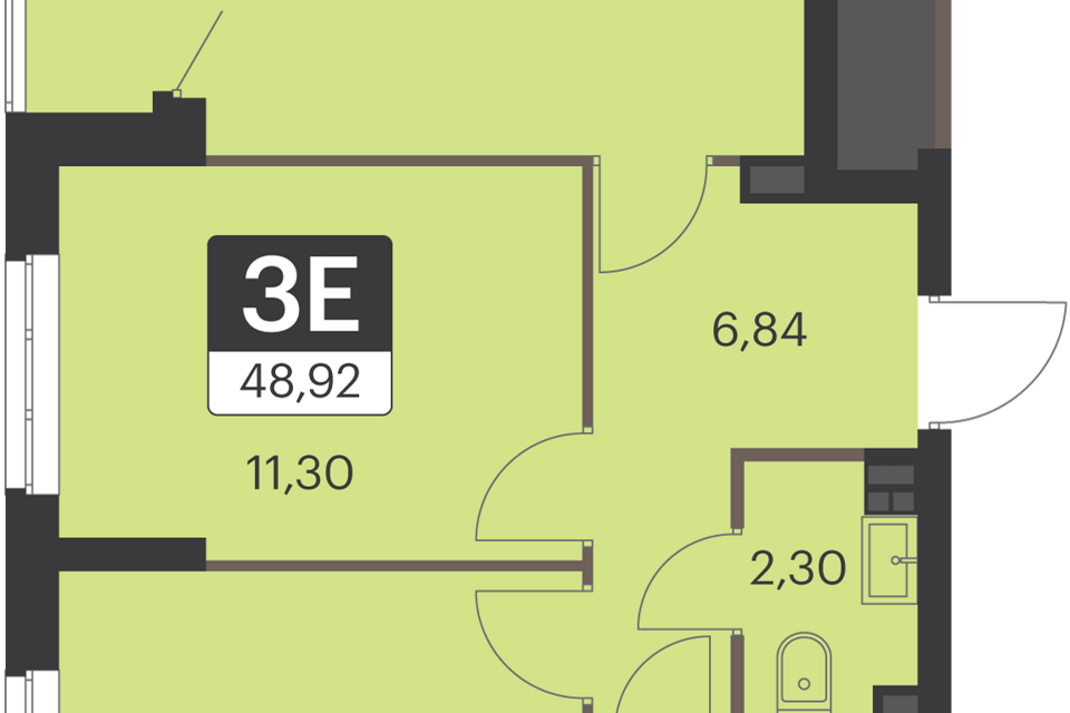 Продаётся 2-комнатная квартира, 48.3 м²