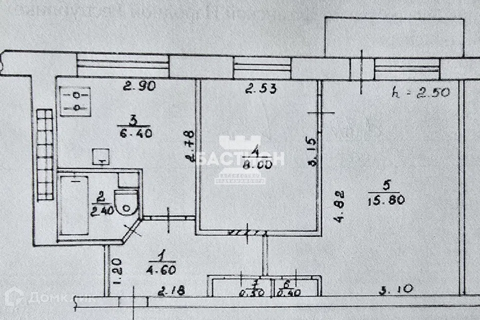 Продаётся 2-комнатная квартира, 39 м²