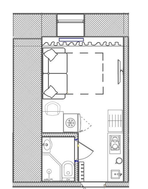 Продаётся 1-комнатная квартира, 12.4 м²