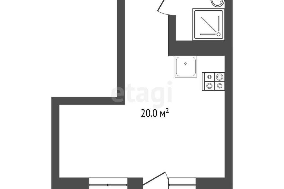 Продаётся студия, 28.5 м²