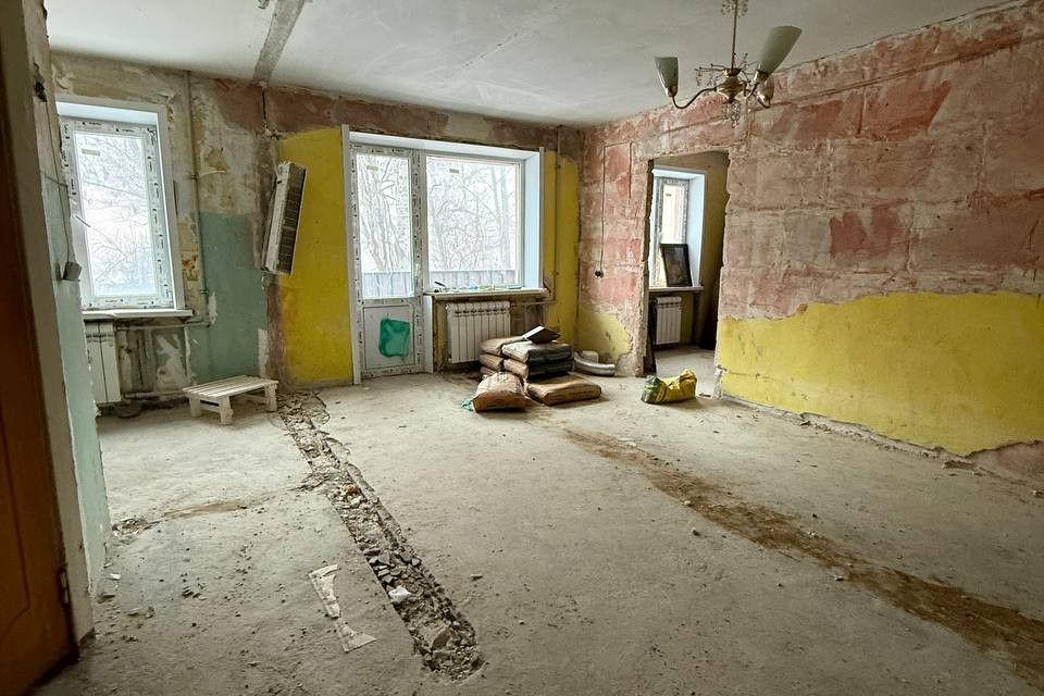 Продаётся 3-комнатная квартира, 55.4 м²