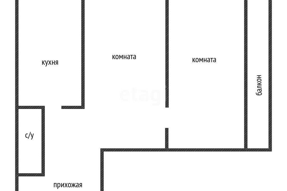 Продаётся 2-комнатная квартира, 60 м²