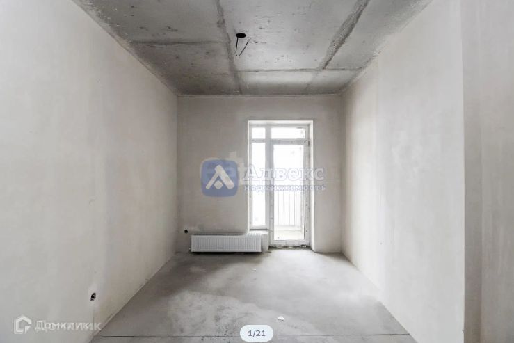 Продаётся 1-комнатная квартира, 42.8 м²