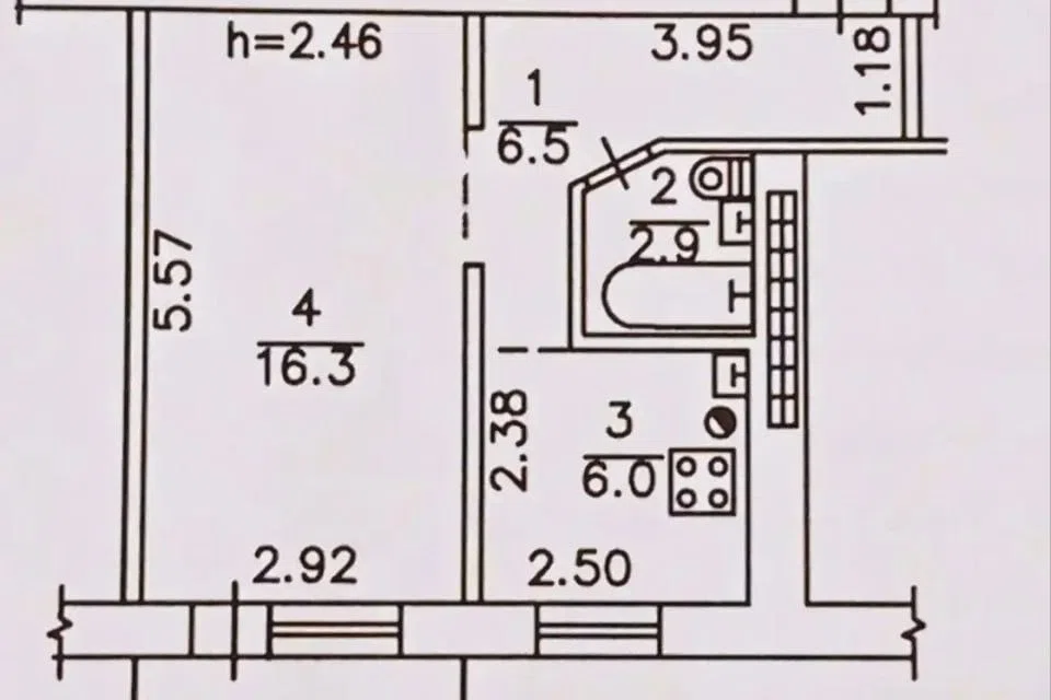 Продаётся 1-комнатная квартира, 32 м²