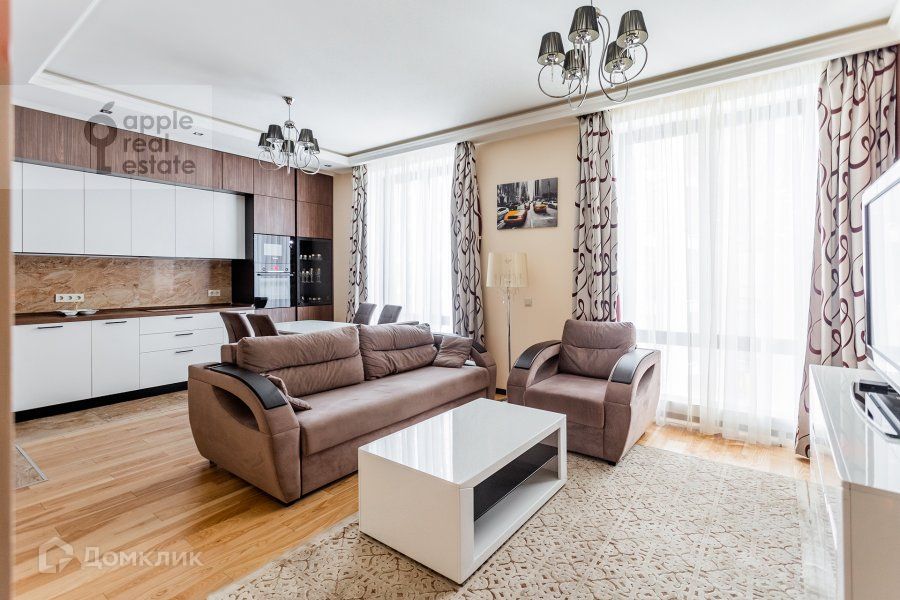 Сдаётся 2-комнатная квартира, 74 м²