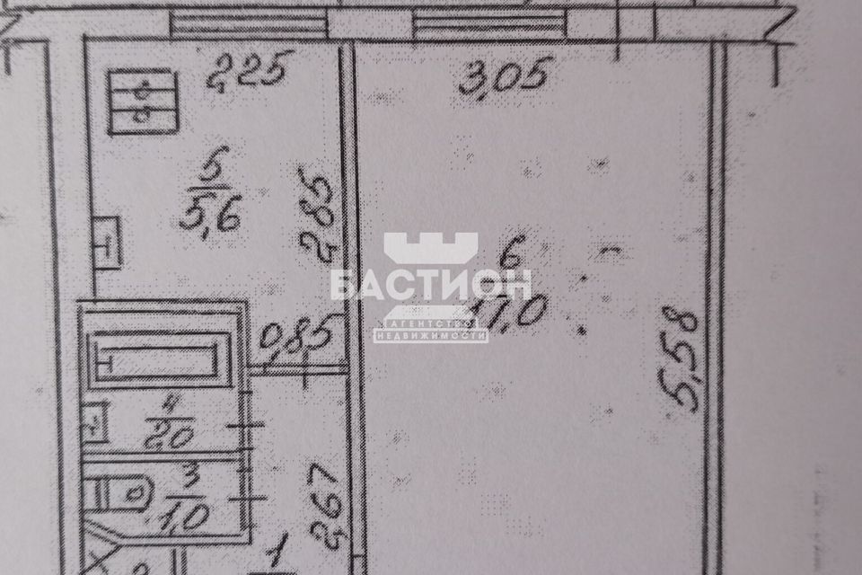 Продаётся 1-комнатная квартира, 31 м²