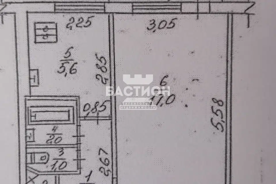 Продаётся 1-комнатная квартира, 31 м²