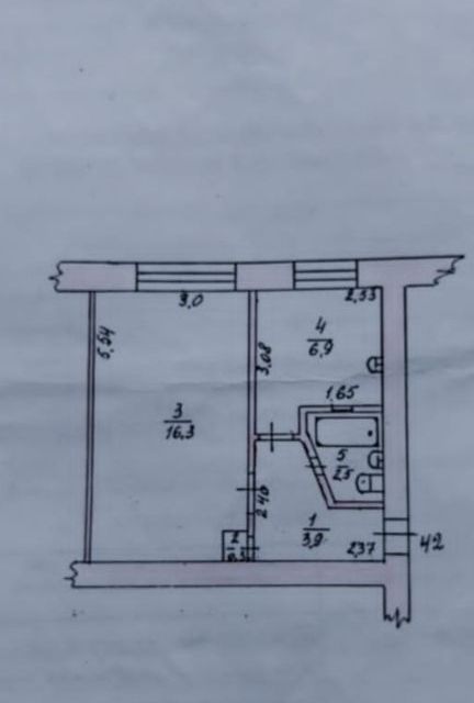 Продаётся 1-комнатная квартира, 30 м²