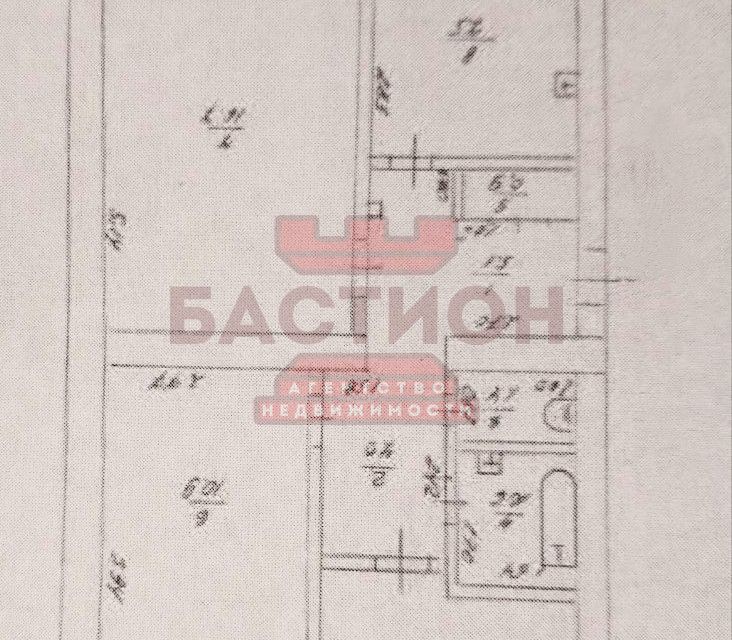 Продаётся 3-комнатная квартира, 60.9 м²