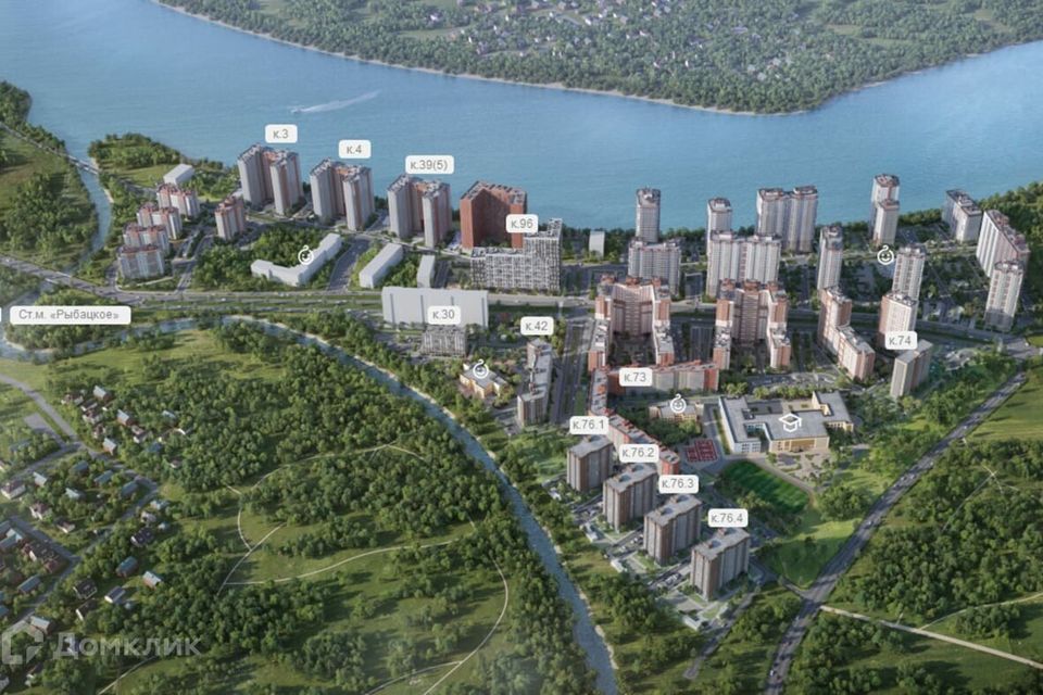 Продаётся 2-комнатная квартира, 49.25 м²