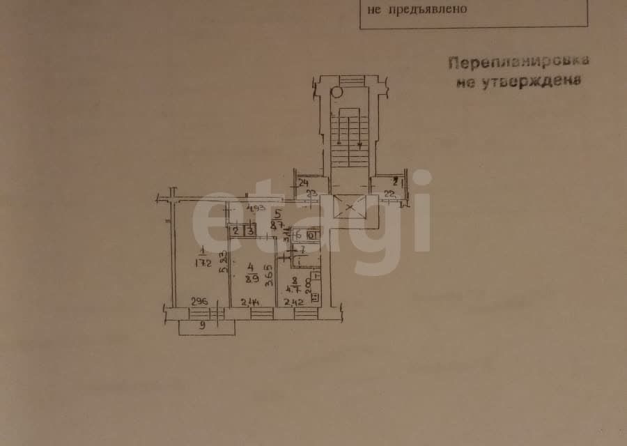Сдаётся 2-комнатная квартира, 44.2 м²