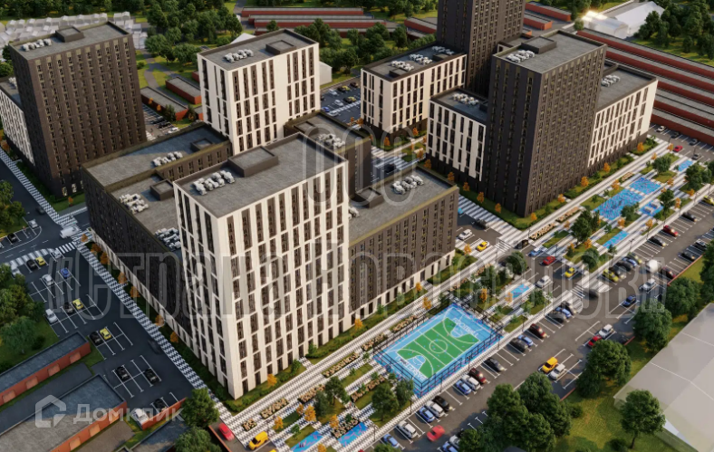 Продаётся 1-комнатная квартира, 42.4 м²
