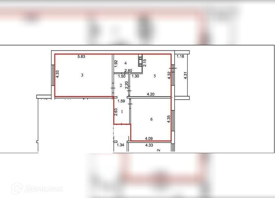 Продаётся 3-комнатная квартира, 70.7 м²