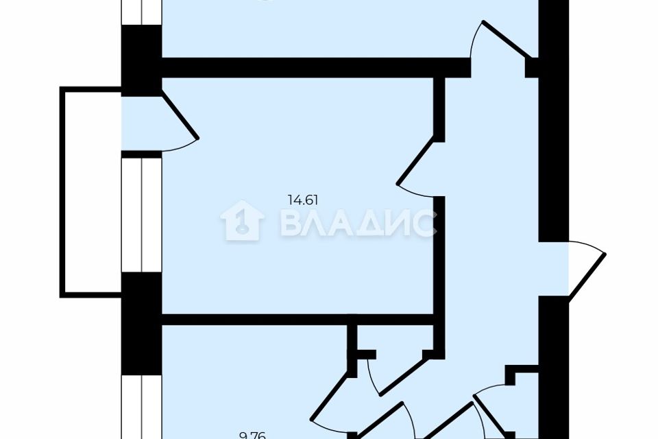Продаётся 2-комнатная квартира, 58.2 м²