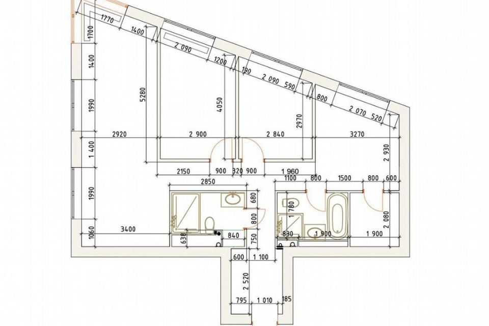 Продаётся 4-комнатная квартира, 92 м²