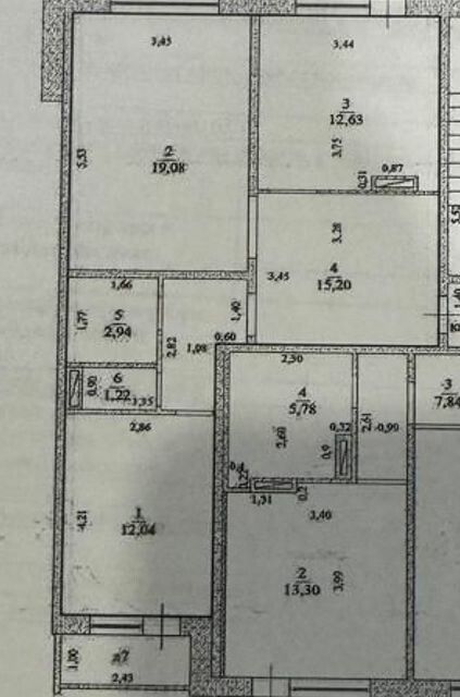 Продаётся 2-комнатная квартира, 63.1 м²