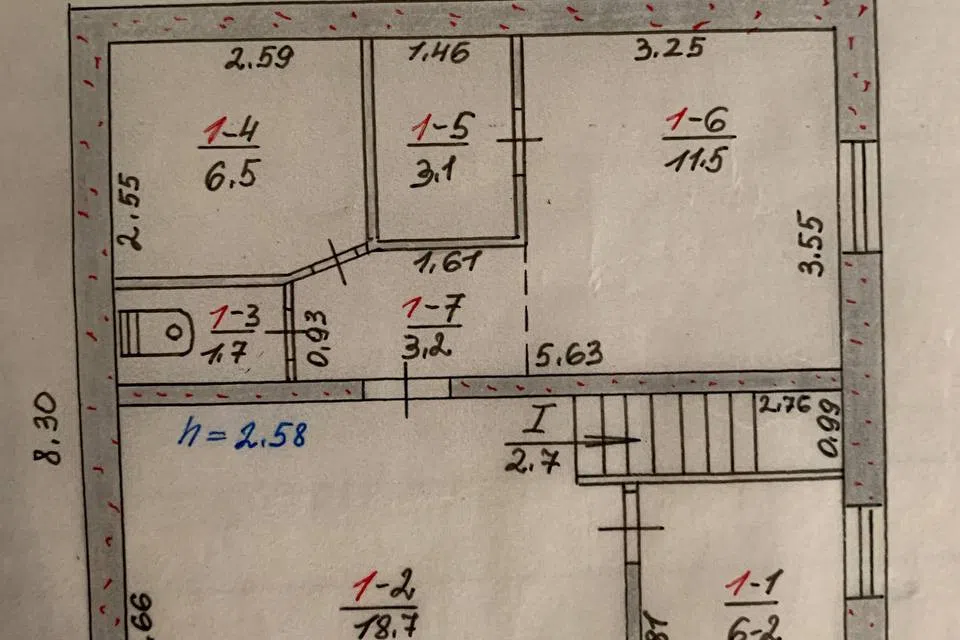 Продаётся 2-этажный дом, 114.8 м²