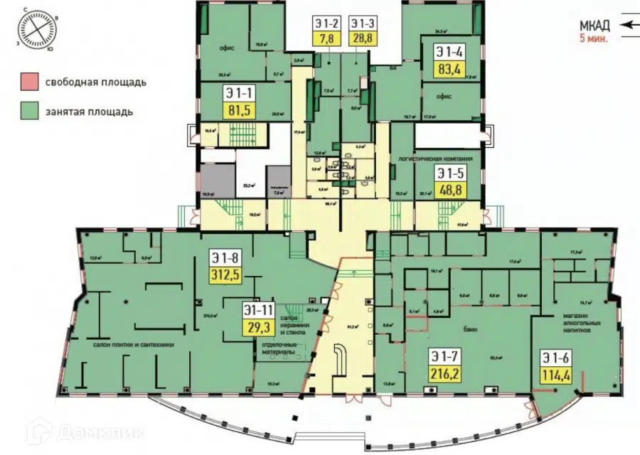 Продаётся помещение своб. назначения, 2604.2 м²