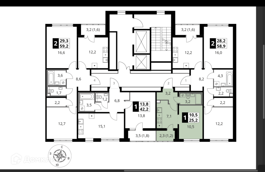 Продаётся студия, 25.2 м²