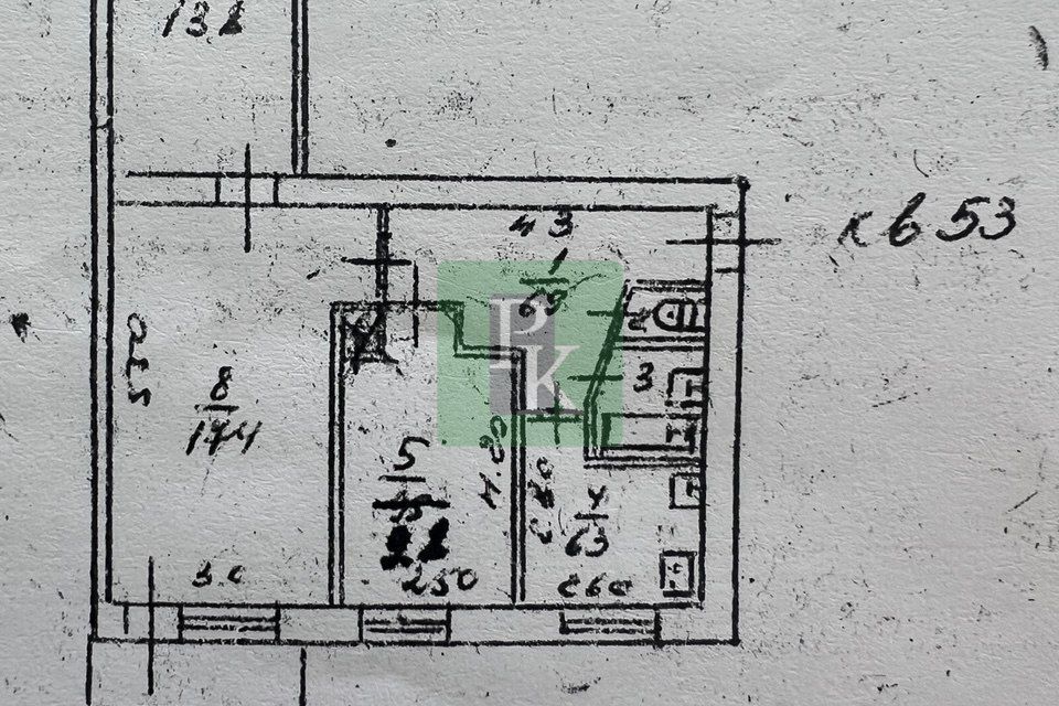 Продаётся 3-комнатная квартира, 57.9 м²