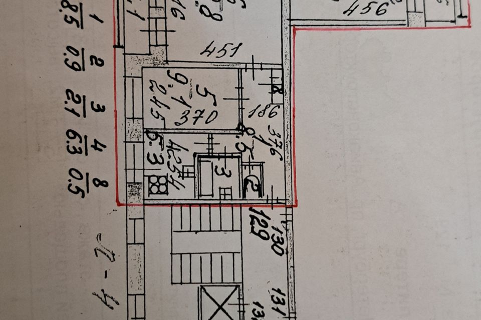 Продаётся 3-комнатная квартира, 57 м²