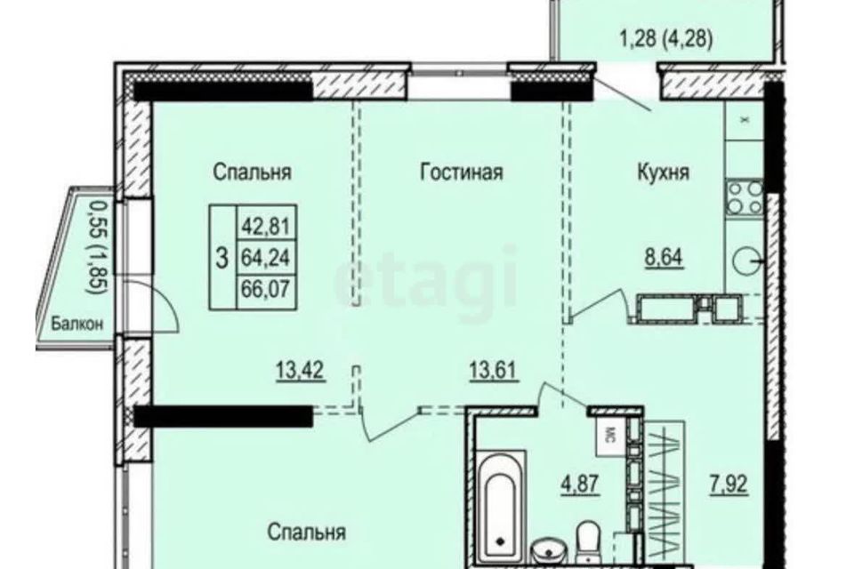 Покупка: 3-комн., квартиры в Тюмени