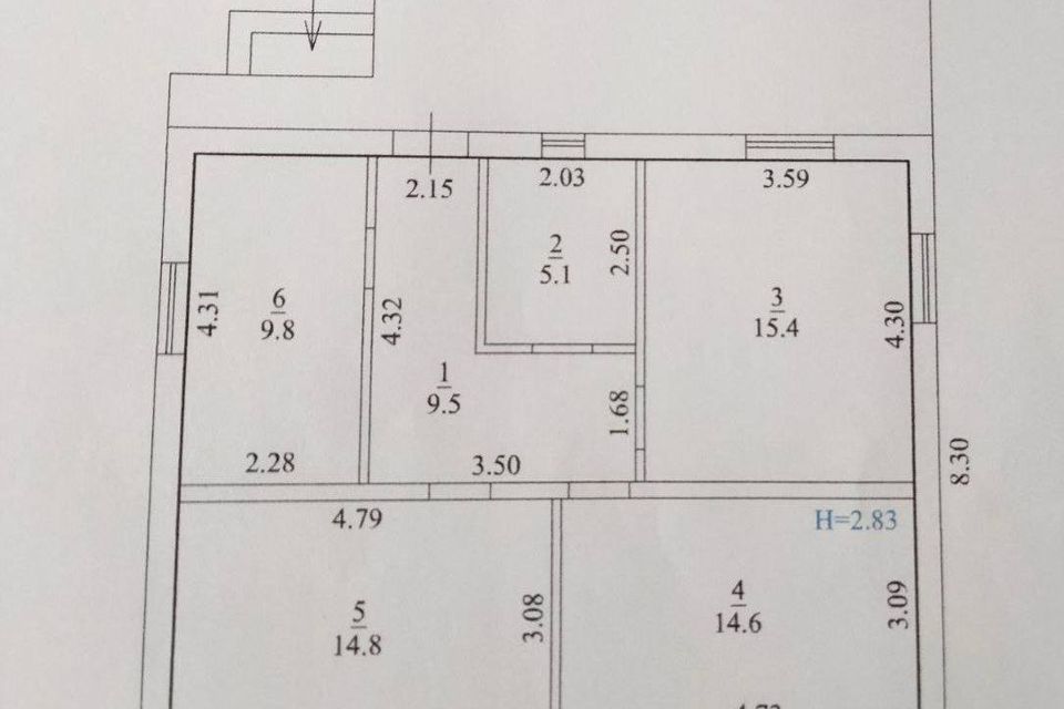 Продаётся 1-этажный дом, 73.1 м²