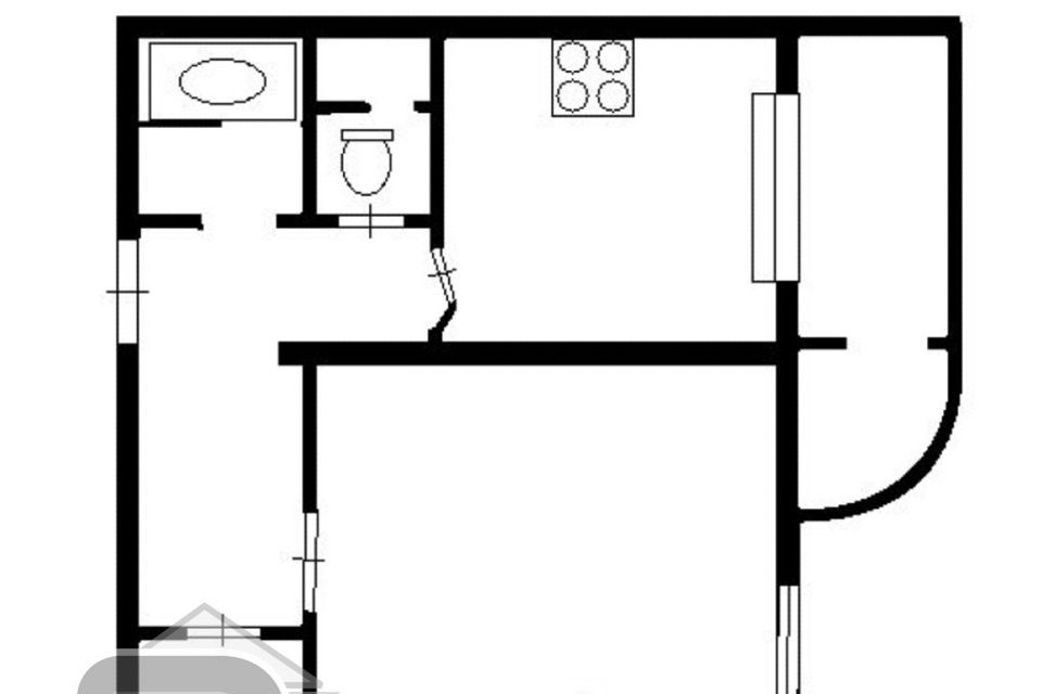 Продаётся 1-комнатная квартира, 45 м²