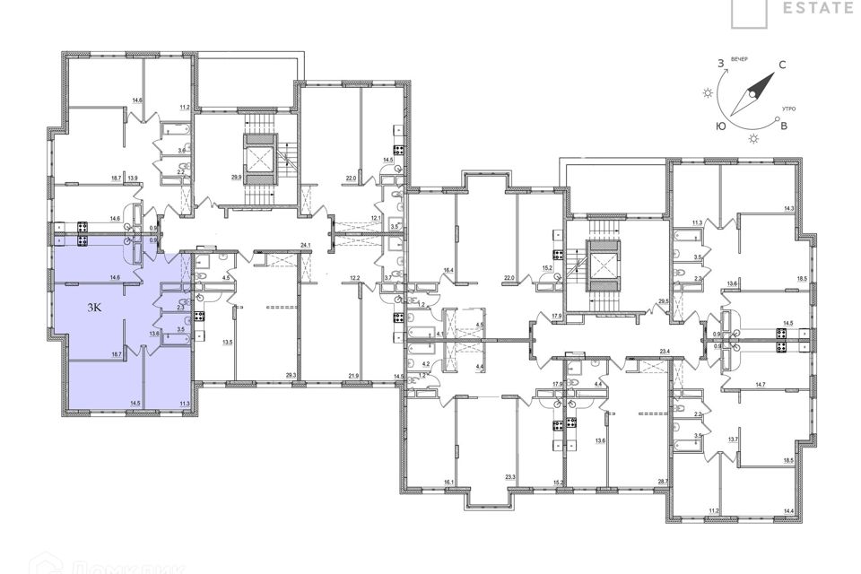 Продаётся 3-комнатная квартира, 79.7 м²