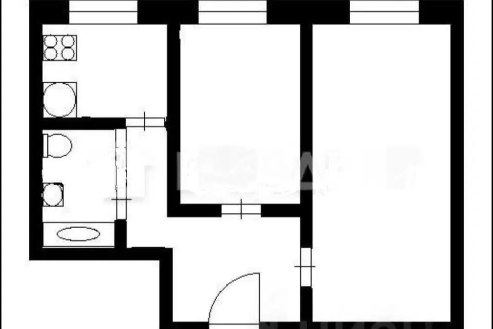 Продаётся 2-комнатная квартира, 45 м²