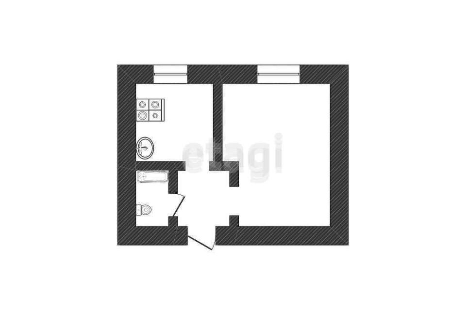 Продаётся 1-комнатная квартира, 20 м²