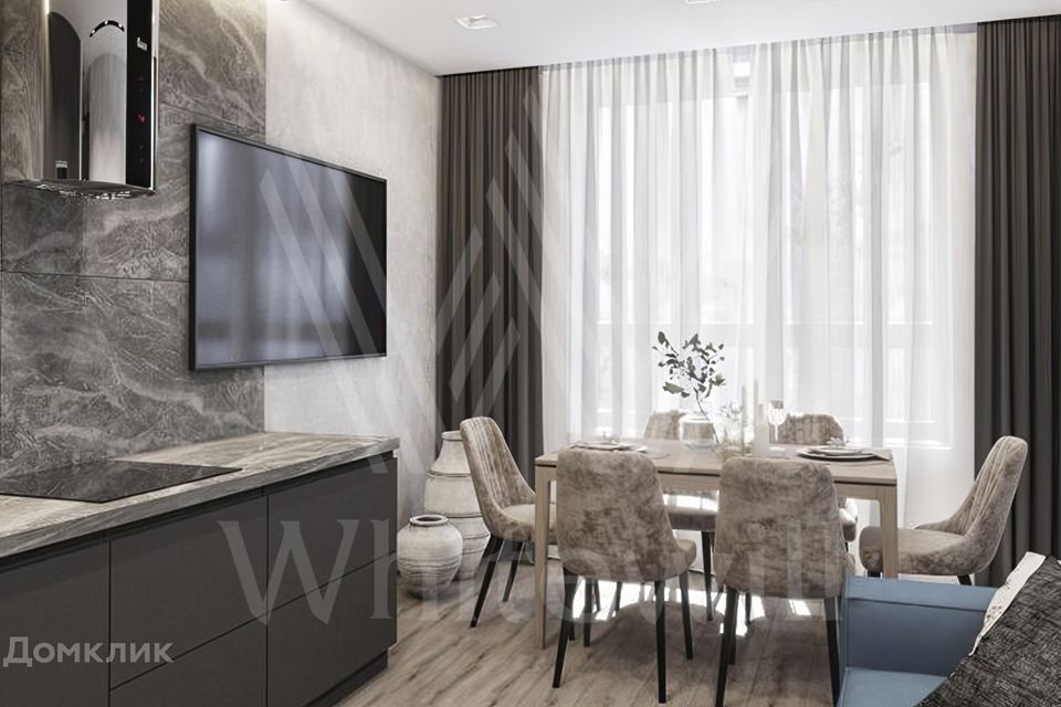 Продаётся 1-комнатная квартира, 43 м²