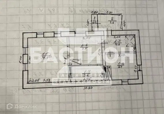 Продаётся 1-этажный дом, 37.5 м²