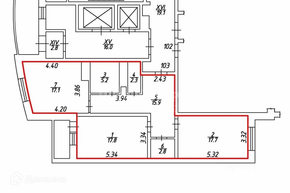 Продаётся 2-комнатная квартира, 80 м²