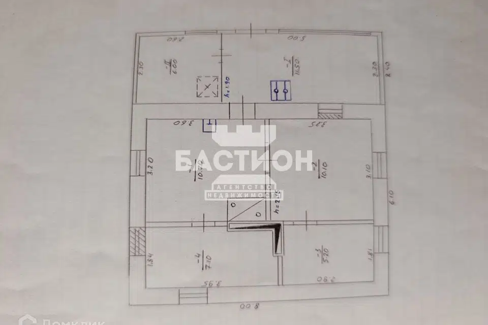 Продаётся 1-этажный дом, 50.6 м²