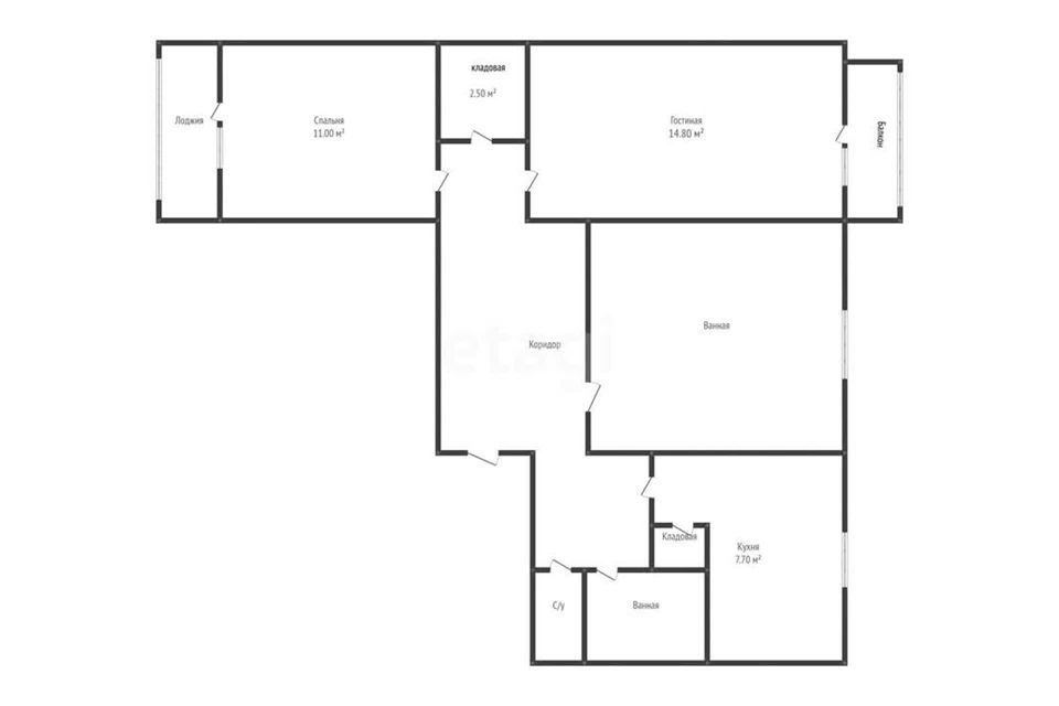 Продаётся 3-комнатная квартира, 64.5 м²