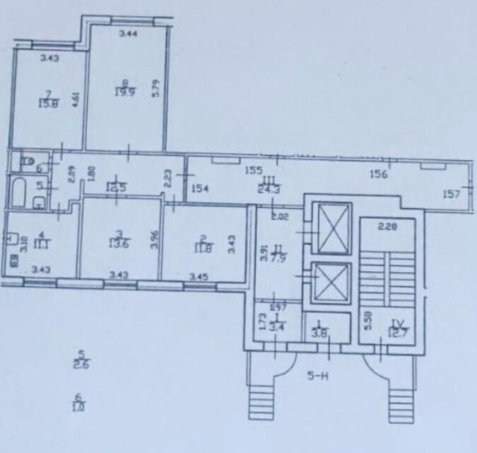 Продаётся 4-комнатная квартира, 88.3 м²