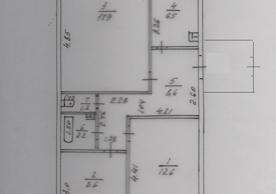 Продаётся 3-комнатная квартира, 57.6 м²