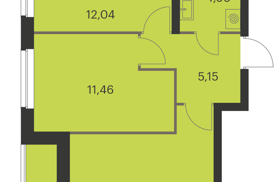 Продаётся 2-комнатная квартира, 50.3 м²