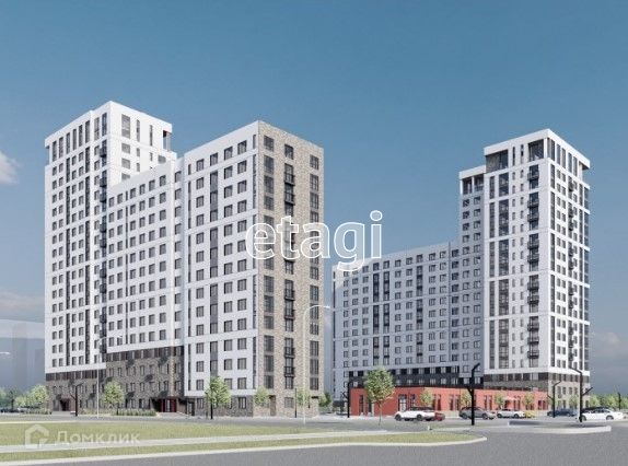 Продаётся 1-комнатная квартира, 42.74 м²