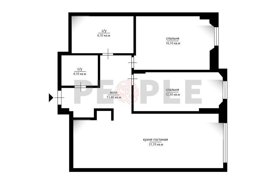 Продаётся 3-комнатная квартира, 83.7 м²