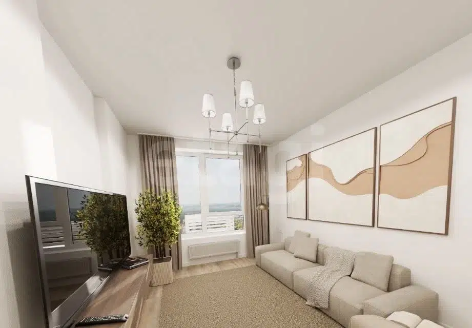 Продаётся 2-комнатная квартира, 55.2 м²