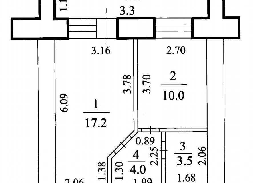 Продаётся 1-комнатная квартира, 34.7 м²