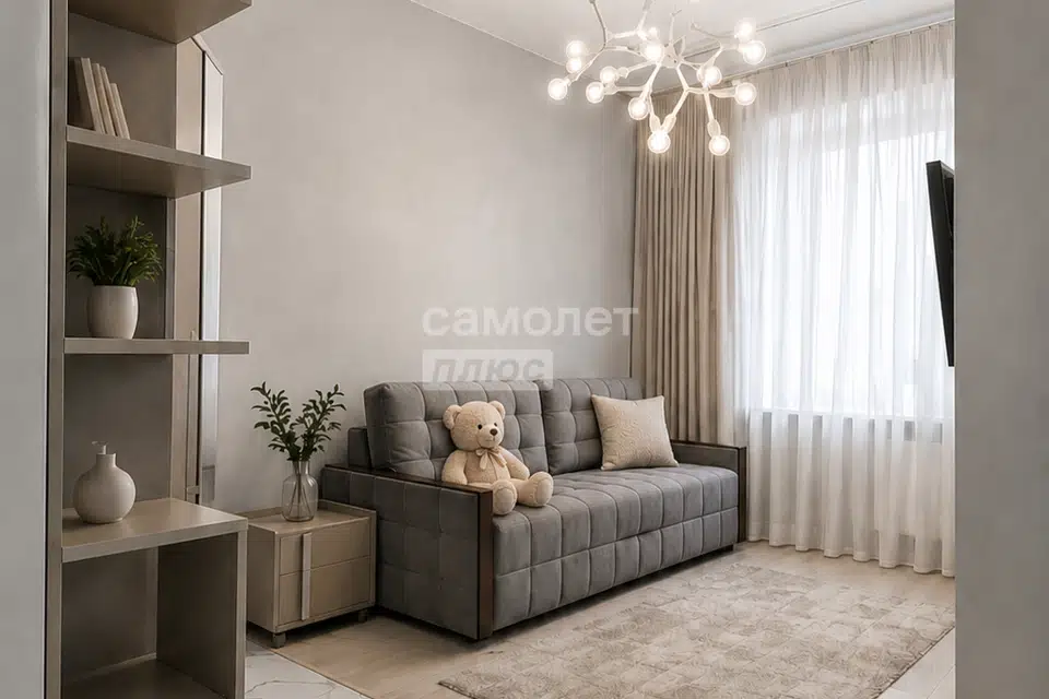Продаётся 1-комнатная квартира, 34.6 м²
