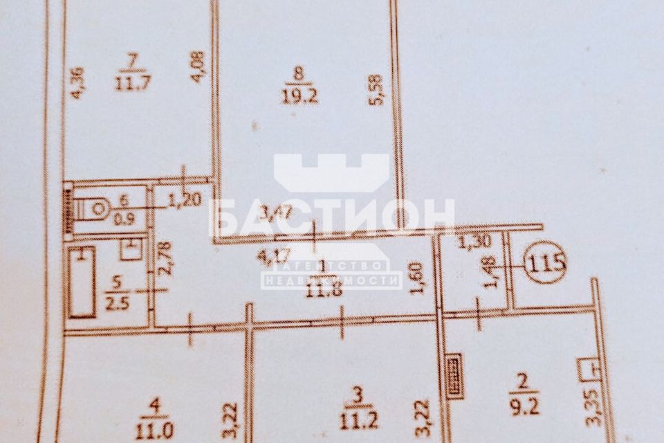 Продаётся 4-комнатная квартира, 80 м²