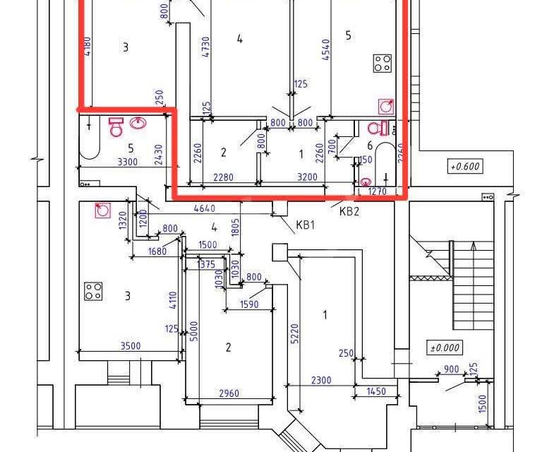 Продаётся 2-комнатная квартира, 63.6 м²