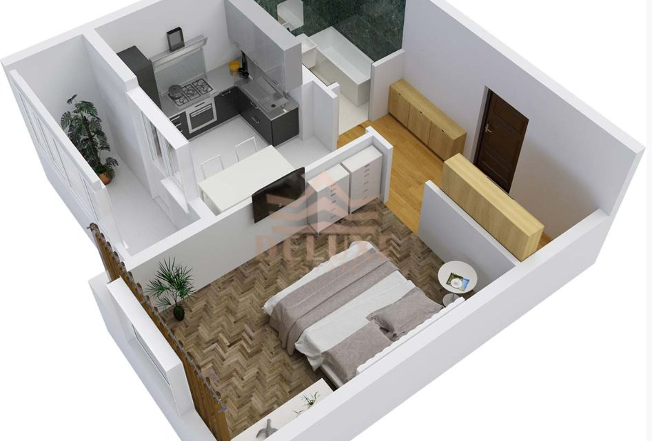 Продаётся 1-комнатная квартира, 39.08 м²