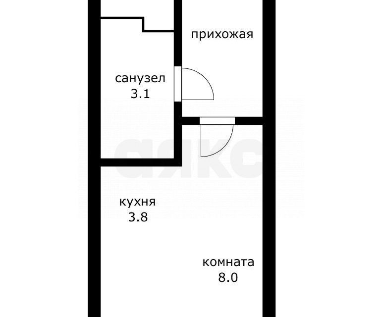 Продаётся студия, 20 м²